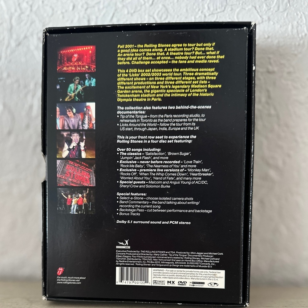 The Rollins stones concert cd, Neon Green and Yellow Graphic Box - Picture 2 of 3